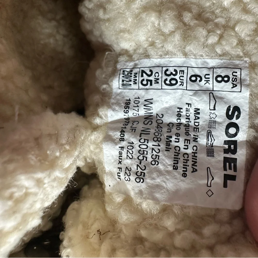 Women's SOREL Out N About Faux Shearling Bootie Tobacco/Natural Size 8